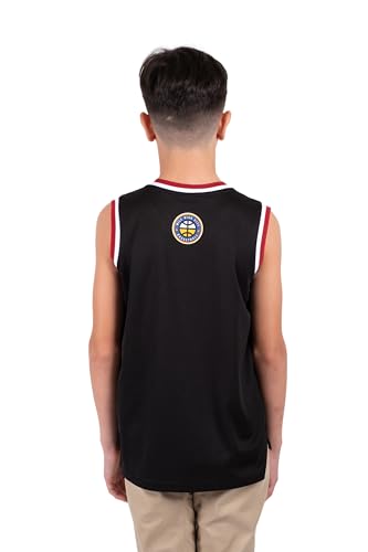 Image of Ultra Game Youth NBA Official Tank Top Mesh Sleeveless Muscle T-Shirt - Black