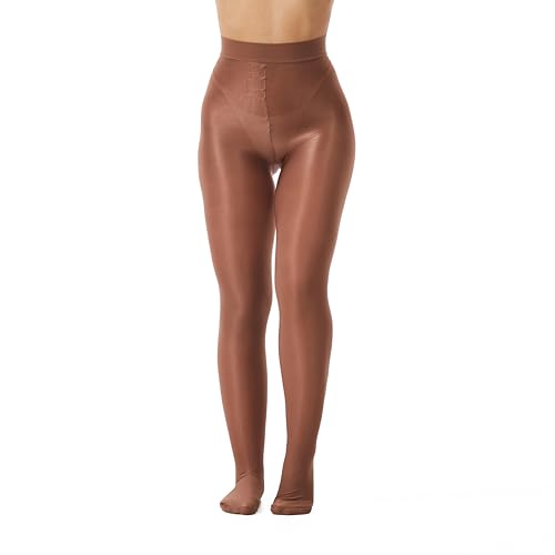 Image of Frola Shaping Tights for Women 70D Shimmery Pantyhose for Dance Ballet Glitter Socks