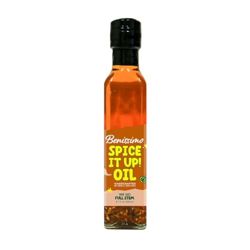 Benissimo Spice It Up! Chili Pepper &amp; Peppercorn Infused Oil, 8.12 oz