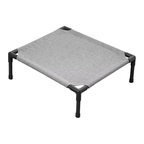 Accessoires pour animaux de compagnie : lit surélevé rafraîchissant gris - 2