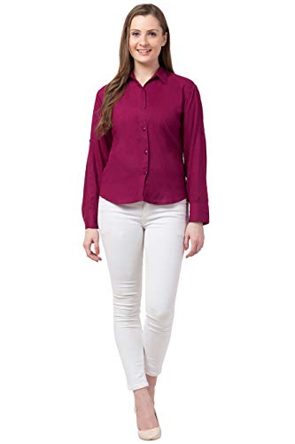 Image of FUNDAY FASHION Women's Rayon Blend Regular Fit Long Sleeve All Purpose Shirt