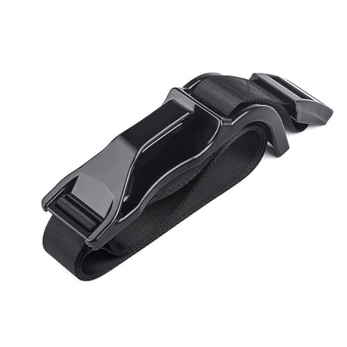 Hoxemator Universal Fixing Strap with Adjustable Buckle, Non-Slip Safety Fastening, 1.6M, Black, for Seat Cushions, Lumbar Support, Patio Furniture and Luggage