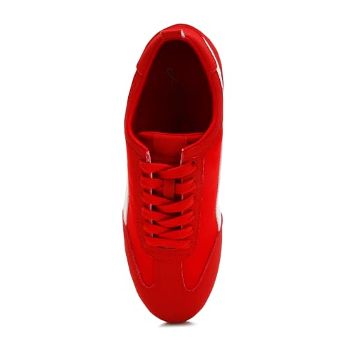 Montek Faux Leather Lace-Up Sneakers2