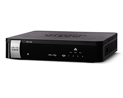 Cisco RV130 Routeur connecté Gigabit Ethernet Noir