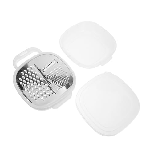 OKUMEYR Râpe Cuisine Multifonction Tranchante Petite, Acier Inoxydable, Outil Manuel à Râper et Trancher Légumes, Pommes de Terre et Carottes, Ustensile Cuisine Pratique pour Usage Quotidien