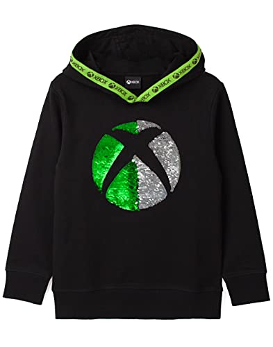 Xbox Hoodie Boys Girls Kids Flip Sequin Game Black Sweater2
