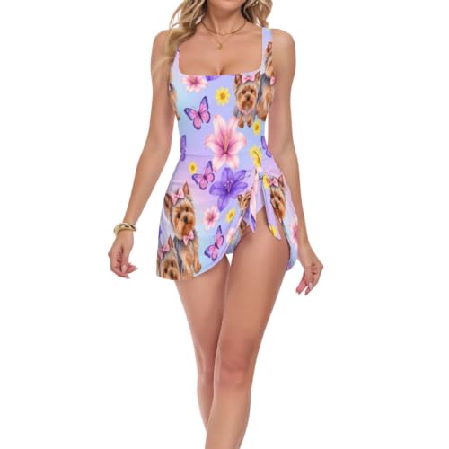 Maillot de bain amincissant push-up avec effet ventre plat et maintien poitrine optimal