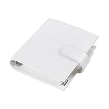 Moterm A6 Luxe Rings Planner - Genuine Leather Binder Organizer (Croc-Cream, 30mm Ring)