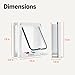 Amazon Basics Adjustable Plastic Dog and Cat Door with 4 Way Lock, Small, 7.5’’ x 7.4’’ x 2.24’', White