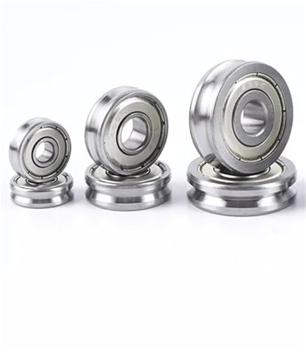 Poulie type U avec roulement à billes rainuré U6004 pour roue droite 20x42x12mm