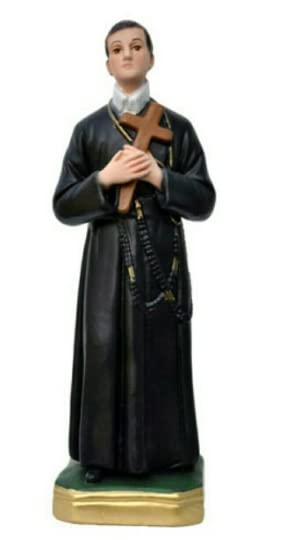 ArteSacraCaravaggio Statua di San Gerardo, in resina piena cm 30 (11,81 inches), per interni ed esterni, decorata a mano, produzione artigianale italiana