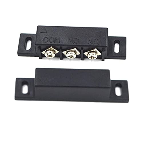 Bnafes 4Sets Magnetic Reed Switch, Magnetic Door Switch/Magnetic Contact Switch/Normally Open Closed Nc No Door Alarm Window Security, For Dc 5V 12V 24V Light #TOP1