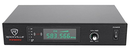 Rockville Professional Uhf Headset & Guitar Wireless Microphone System, Single (Rwm60U) #TOP1
