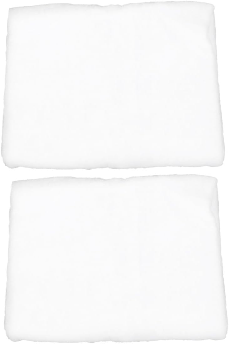 Garneck 2pcs Thick White Faux Snow Blanket 1.5x1m for Christmas Village Indoor Holiday Decoration, Artificial Snow Carpet for Winter Scenes and Home Display