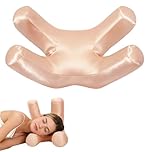 vocheer Anti Wrinkle Pillow for Anti-Aging, Ergonomic Face Pillow to Prevent Sleep Lines, Silky Satin Beauty Pillow for Hair & Skin Care, Side Sleeper Support to Reduce Puffiness, Amplexus, Pink