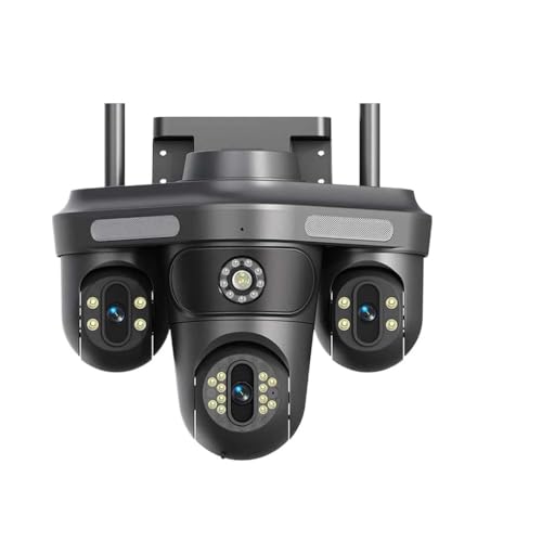 AUDIO BIDIREZIONALE GASIASHOP SRL TELECAMERA SPEED DOME PTZ IP NETWORK 12MP CON TRE LENTI TRE SCHERMI ANALISI INTELLIGENTE AUDIO BIDIREZIONALE IP65