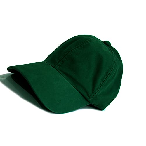 Boné Infantil Sarja Lavado Liso De 2 A 7 Anos (Verde)