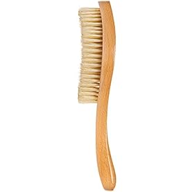 Alternative view of GranNaturals Soft Bristle Hair Brush - Curved Boar Bristle Vintage Style Hairbrush for 360 Waves, Sleek Slick Back Ponytail & Bun, Smoothing, Fades for Women & Men - Wooden Handle