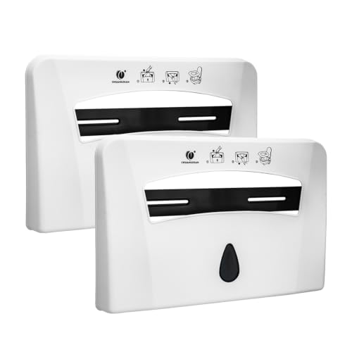 Toilet Seat Cover Dispenser, White, 2-Pcs