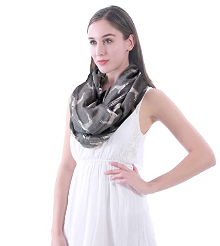 American Staffordshire Terrier Dog Print Women's Infinity Scarf Lightweight3