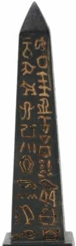 Ebros Gift Egyptian Classical Deities Obelisk Hieroglyphics Miniature Figurine Gods of Egypt Dollhouse Miniature Statue Legends of Ancient Egypt Educational Sculpture Collectible