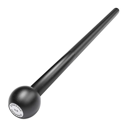 Synergee 5lb Steel Mace – Mace Club – Macebells for Functional Fitness, Rotational Core & Full Body Workouts