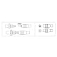 Hama TV-Antennenstecker (2 Antennenstecker TV Koaxialstecker männlich + Koaxialstecker weiblich, Durchmesser 5-7 mm, 2 Stück) weiß