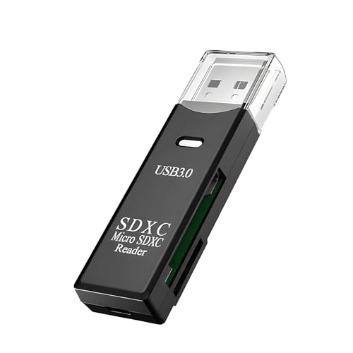 2-in-1 USB 3.0 Card Reader, High-Speed Memory Card Adapter with 5Gbps Transfer, Durable Plastic and Metal Build, Compact Portable Design, Supports SD/SDHC/SDXC/MMC for Laptops, PCs and Photographers - Image 6