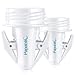 Papablic Breastmilk Storage Bag Adapters for Spectra S1 S2, Avent Comfort Wide-mouth Flanges to Pump into Lansinoh, NUK Breastmilk Storage Bags