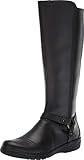 Clarks womens Cheyn Lindie Knee High Boot, Black Leather/Synthetic Combi, 6.5 US