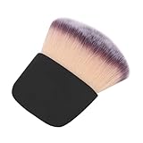 Cunyuer Mini Makeup Brush, Portable Soft Hair Loose Powder Blush Brush Beauty Tool (Black)