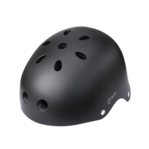 Youin MA1016 Casco Urbano Nero Regolabile Per Bici E Monopattini Omologato Leggero Confortevole Con Ventilazione Interna E Fodera Rimovibile EN1078 - 3