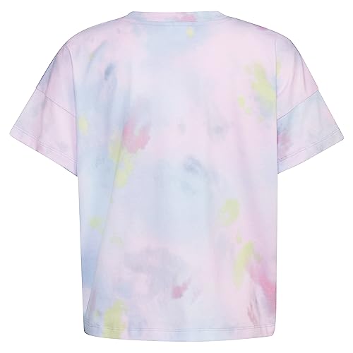 adidas Camiseta feminina de manga curta e caimento solto, Azul maravilha, P