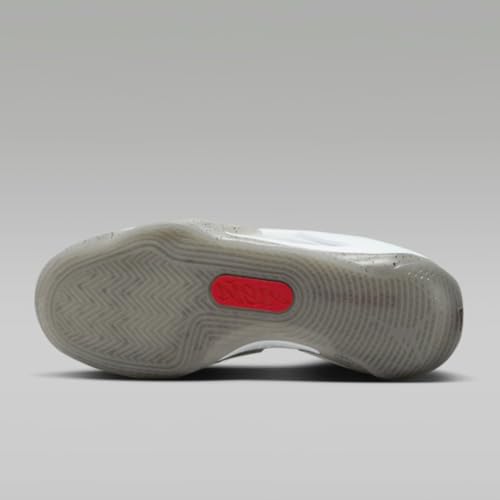 Nike Zion 3 Big Kids' Basketball Shoes (DV3869-106, White/Cement Grey/Pure Platinum/University RED) Size 64