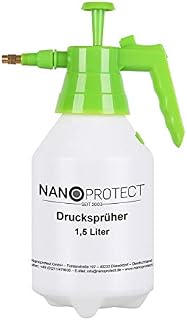 Nanoprotect Opryskiwacz ręczny, 1,5 litra, opryskiwacz ciśnieniowy z mosiężną dyszą | spryskiwacz ogrodowy