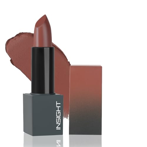 Image of INSIGHT Velvet Matte Lipstick (Heartfelt Harmony) | Long Lasting, Smudge-Proof & Non-Drying | Enriched with Cocoa Butter, Argan Oil & Vitamin E | Smooth Application, Bold Pigment - 3.8g