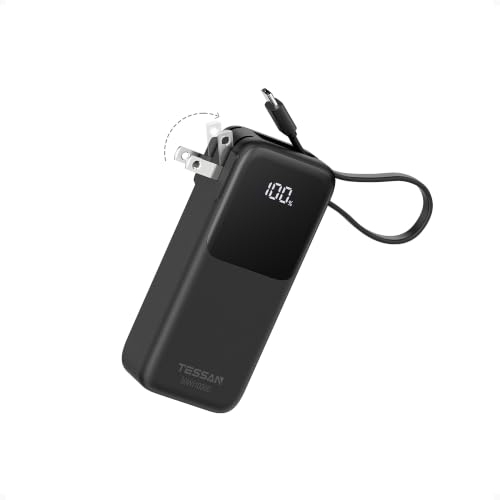 TESSAN Portable Charger Power Bank 10000mAh, 30W USB C...