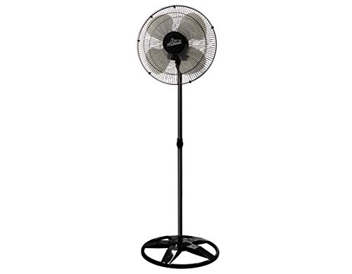 Venti-Delta Oscilante de Coluna Premium 50 cm, Bivolt – Grande Aço, 695410, 170 W, Preto