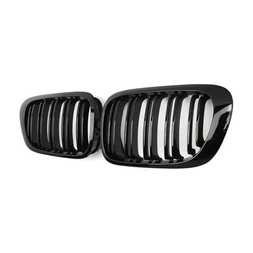 Calandre avant double lamelles en ABS noir brillant pour une calandre BMW E46 premium