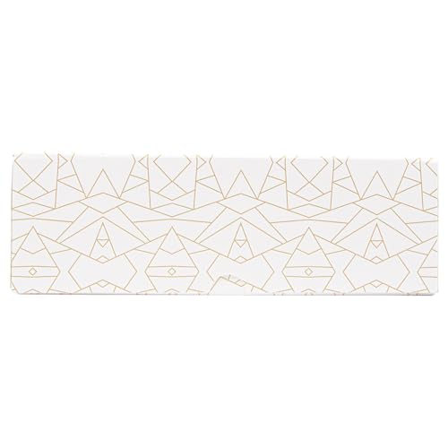 García de Pou - 50 Stück - Gebäckdosen mit Fenster 'Thepack' 250 g/m2 + Opp 23 x 23 x 7,5 cm, weiß, gewellter Nano-Mikrokarton