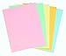 1InTheOffice Pastels Colored Copy Paper, Assorted, 8.5 x 11 inch Letter Size, 20lb Density, (400 Sheets)