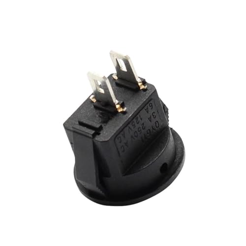 Interrupteur à bascule 15mm 2 broches noir pour mini circuit et modélisme - 6