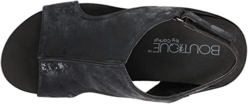 Corkys Footwear Womens Carley Wedge, Black Metallic, 9 #TOP3