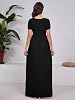 Vestido maxi casual de verano para mujer, manga corta, suelto, cómodo, largo, con bolsillos 6