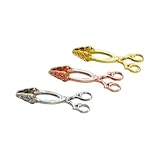FAVOMOTO 3 Pieces Model Dim Sum Kitchen Dollhouse Serving Tongs Dollhouse Furniture Dollhouse Scale 1 12 Food Tongs Mini Zinc Alloy
