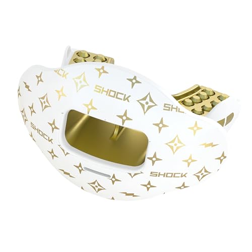 Shock Doctor Football Lip Guard Mouthpiece with Strap &ndash; Breathable, Wide Opening &ndash; Adult & Youth...