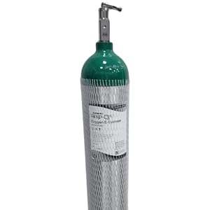 Oxygen E-Cylinder with Post Valve, E Tank 24.1 cf. (ME)
