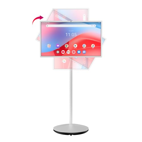 Image of HORION 32-Inch 4K UHD Portable Smart TV with Wheels for Home & Office