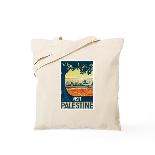 CafePress Palestine Tote Bag Reusable Natural Beige Canvas Shopping Bag