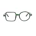 ICARA Personality Square Round Reading Glasses for Men Women,Computer Glasses Anti UV Readers (green, 2)